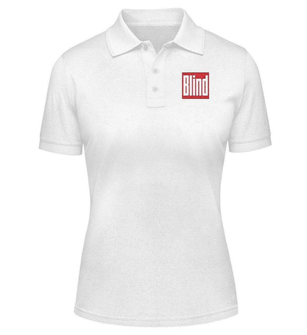 ADBUSTING & GUERILLA POLOSHIRT MÄDELS / EDLER STICK • BILD / BLIND-HARLEKINSHOP