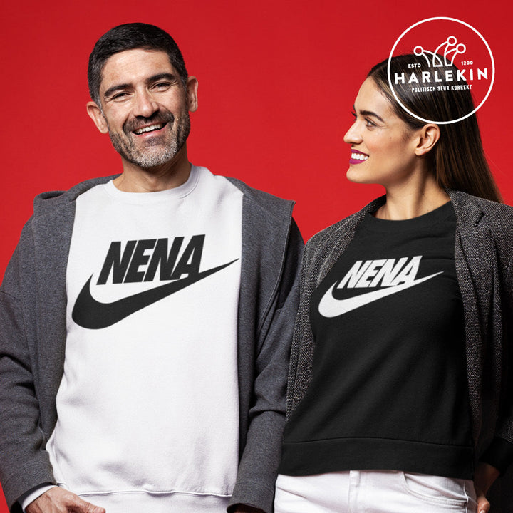 ADBUSTING & GUERILLA SWEATER MÄDELS • NENA: JUST DO IT - DUNKEL-HARLEKINSHOP