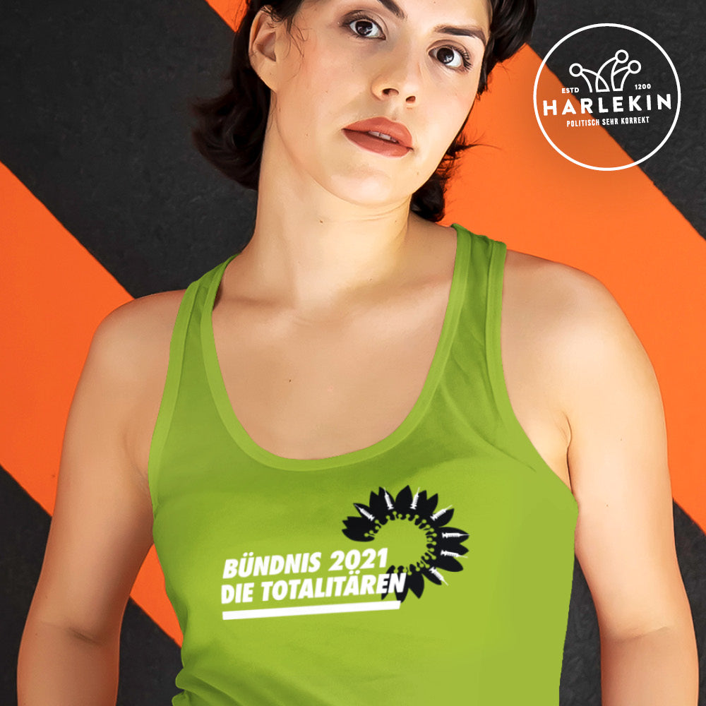 ADBUSTING & GUERILLA TANK TOP MÄDELS • BÜNDNIS90: DIE TOTALITÄREN-HARLEKINSHOP