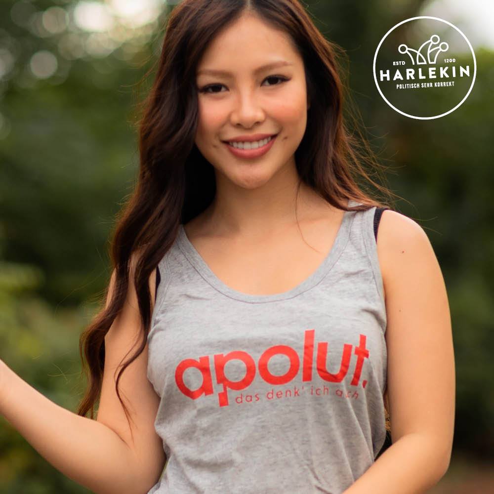 APOLUT ORGANIC TANK TOP MÄDELS • LOGO & CLAIM-HARLEKINSHOP