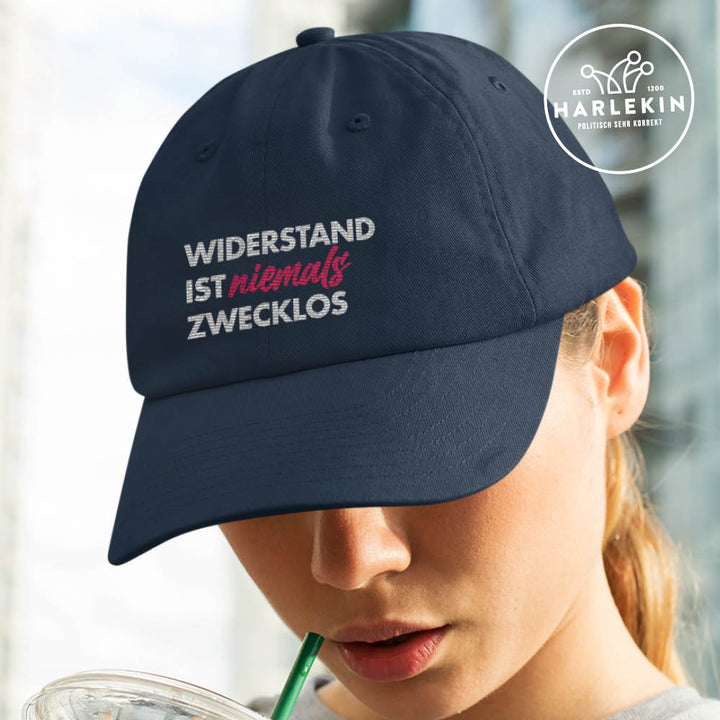 BASEBALL CAP • DIE MÖHRE: WIDERSTAND IST NIEMALS ZWECKLOS // EDLER STICK