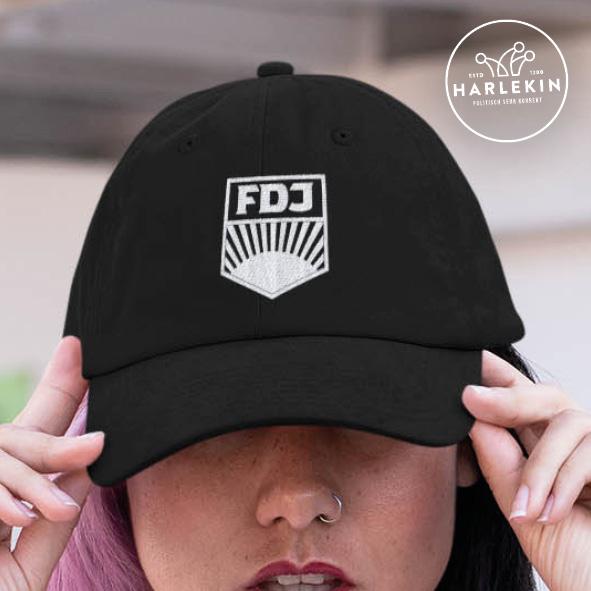 BASEBALL CAP • FDJ - WEISS // EDLER STICK-HARLEKINSHOP