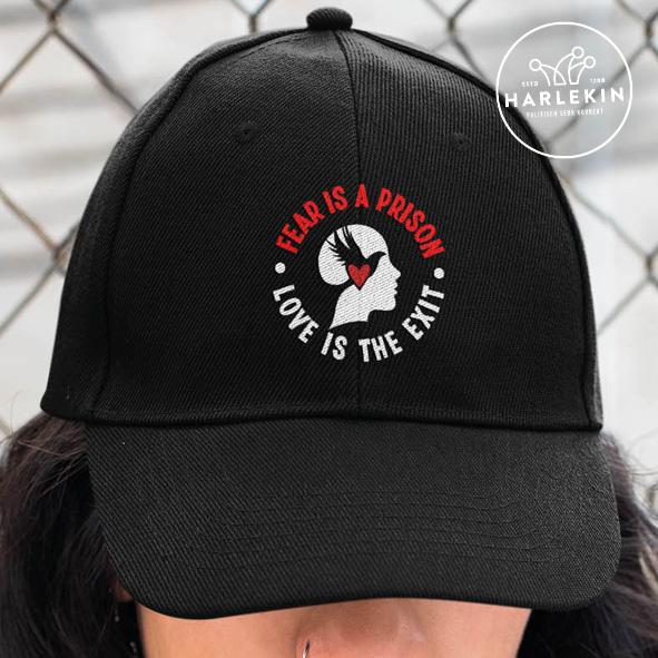 BASEBALL CAP • FEAR IS A PRISON // EDLER STICK-HARLEKINSHOP