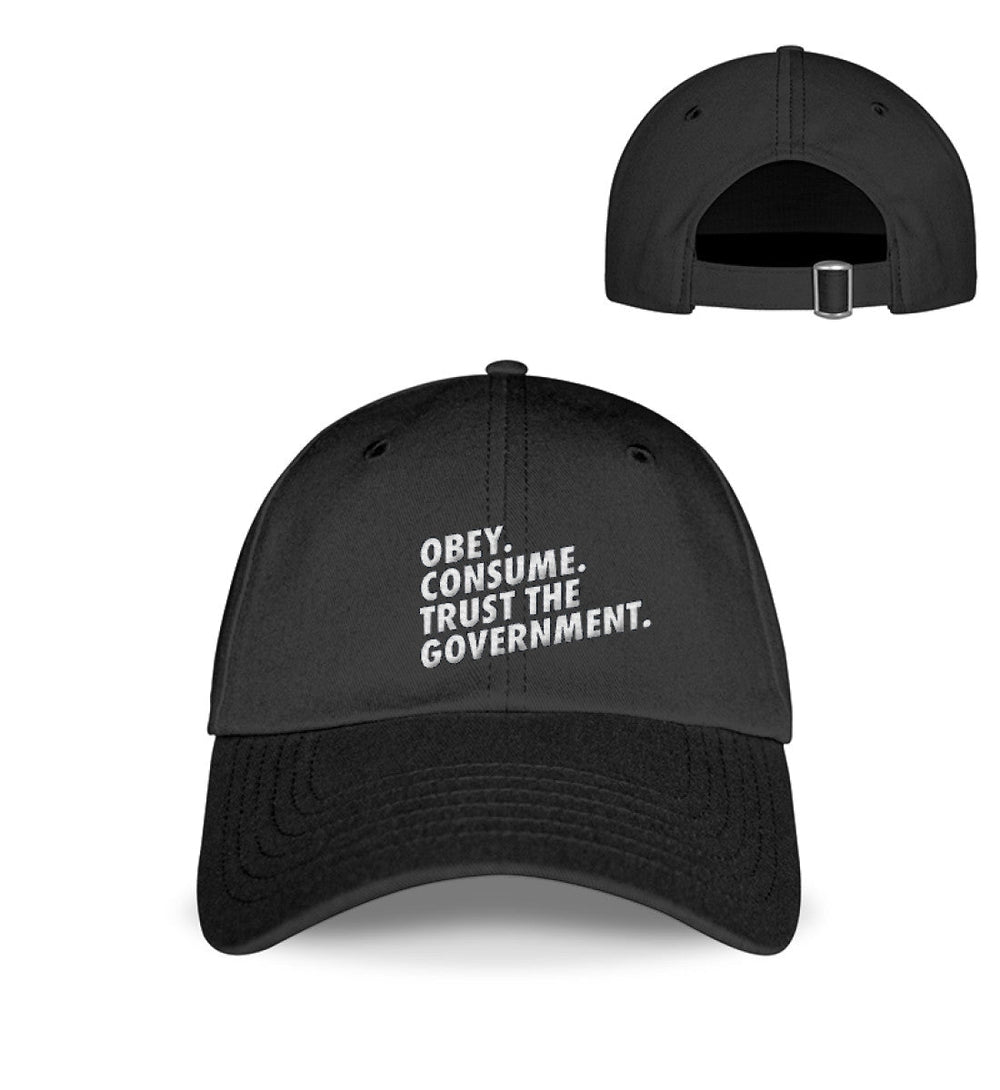 BASEBALL CAP • OBEY. CONSUME. // EDLER STICK-HARLEKINSHOP