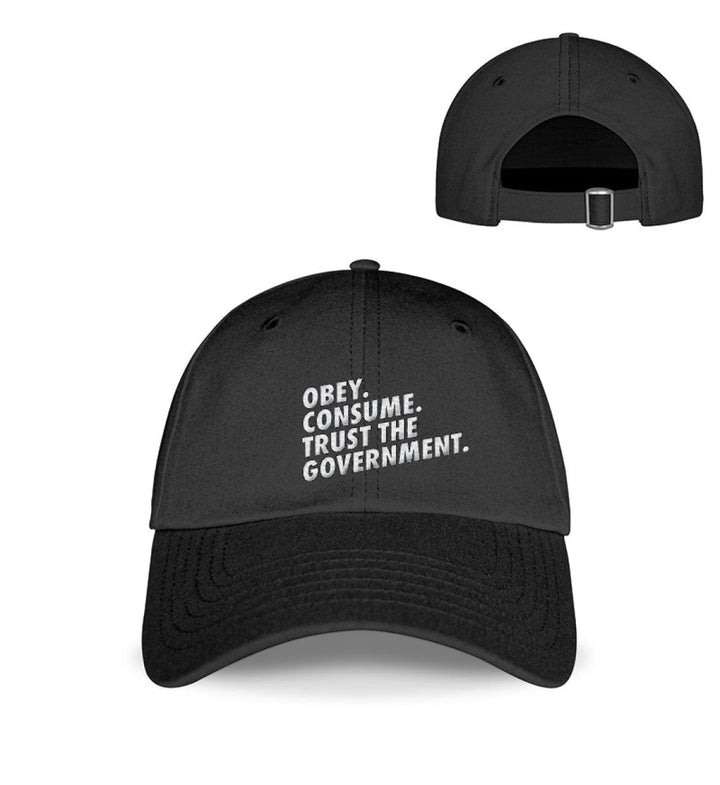BASEBALL CAP • OBEY. CONSUME. // EDLER STICK-HARLEKINSHOP