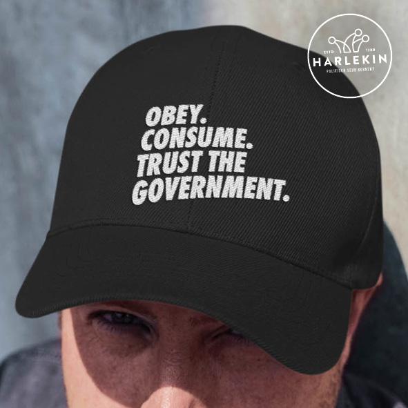 BASEBALL CAP • OBEY. CONSUME. // EDLER STICK-HARLEKINSHOP