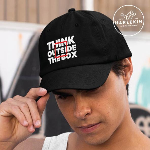 BASEBALL CAP • THINK OUTSIDE THE BOX // EDLER STICK-HARLEKINSHOP