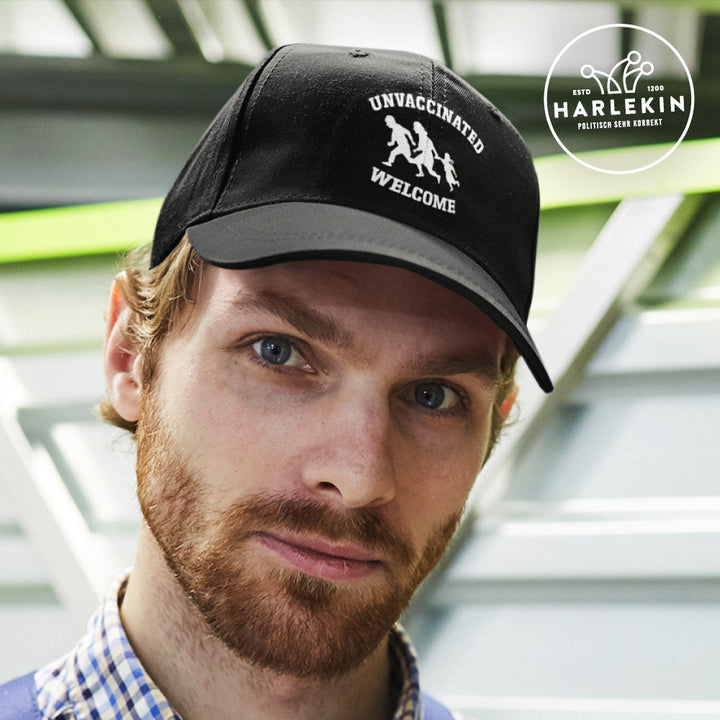BASEBALL CAP • UNVACCINATED WELCOME // EDLER STICK-HARLEKINSHOP