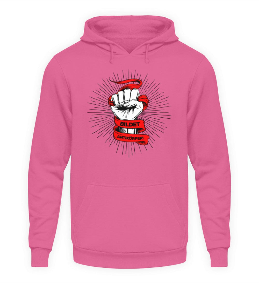 DEMOKR. WIDERSTAND HOODIE MÄDELS • BILDET ANTIKÖRPER! - hell-HARLEKINSHOP