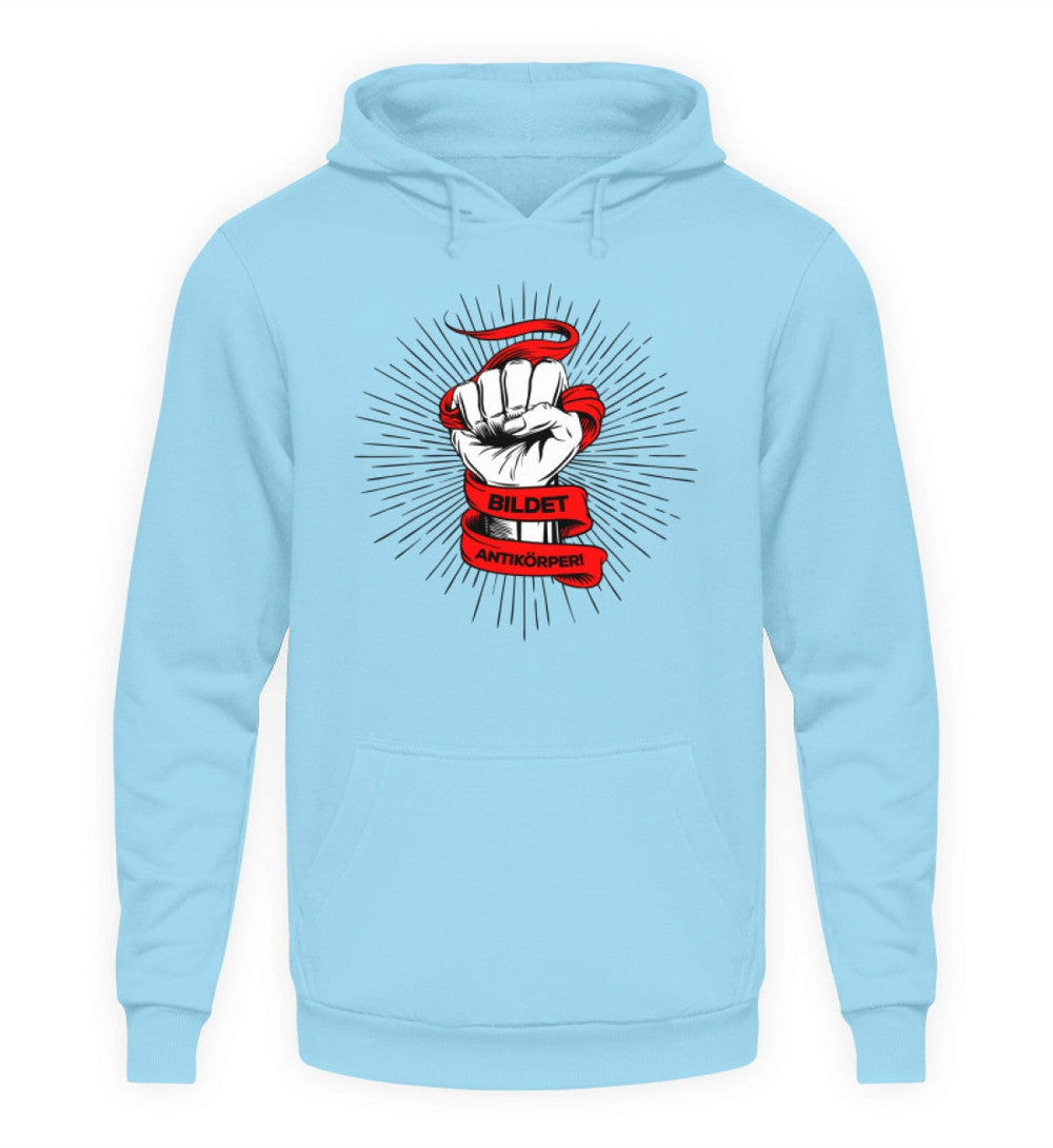 DEMOKR. WIDERSTAND HOODIE MÄDELS • BILDET ANTIKÖRPER! - hell-HARLEKINSHOP