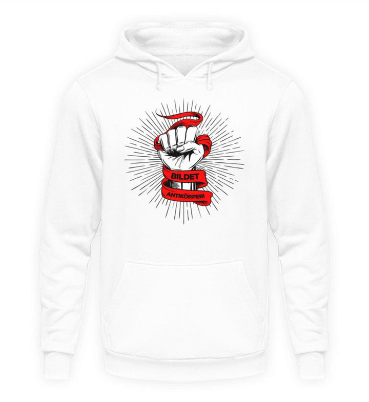 DEMOKR. WIDERSTAND HOODIE MÄDELS • BILDET ANTIKÖRPER! - hell-HARLEKINSHOP