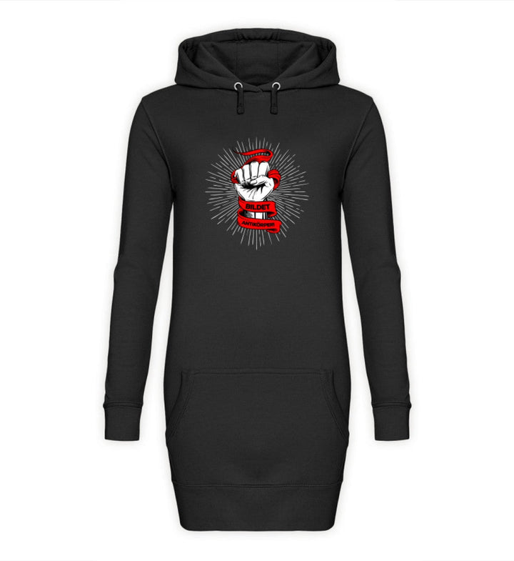 DEMOKR. WIDERSTAND HOODIEKLEID MÄDELS • BILDET ANTIKÖRPER! - DUNKEL-HARLEKINSHOP