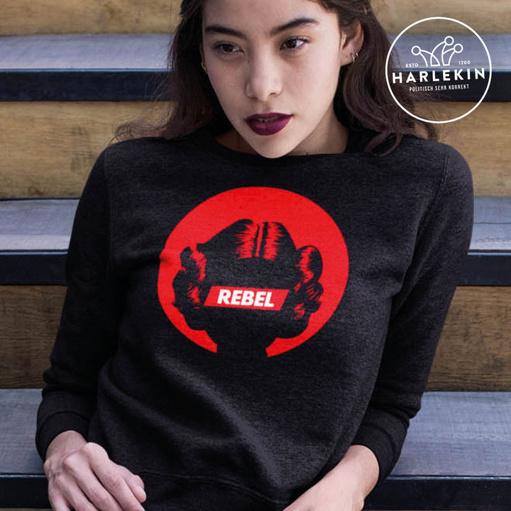 DEMOKR. WIDERSTAND ORGANIC SWEATER MÄDELS • REBEL GIRL-HARLEKINSHOP