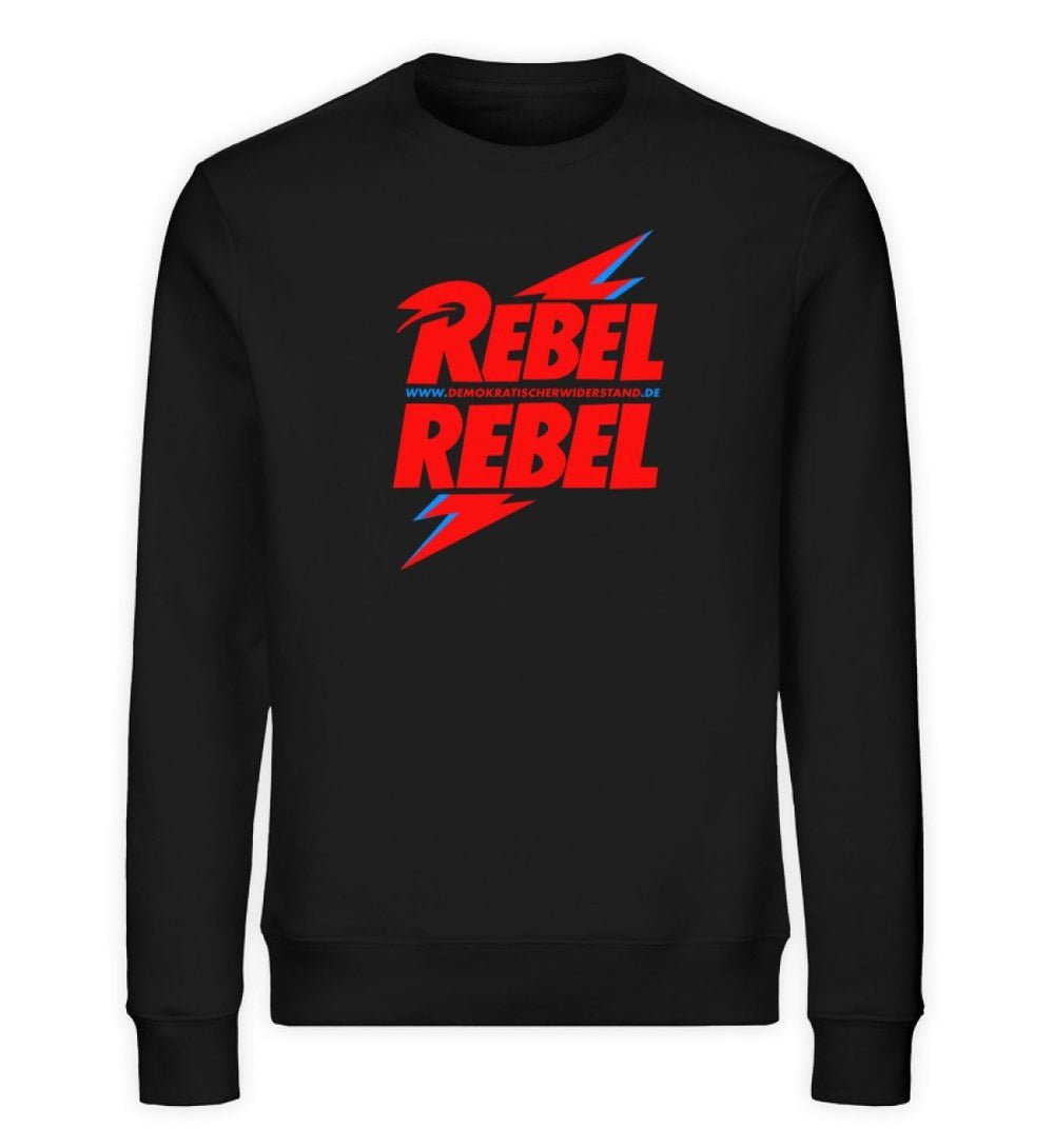 DEMOKR. WIDERSTAND ORGANIC SWEATER MÄDELS • REBEL REBEL - DUNKEL-HARLEKINSHOP