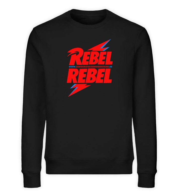 DEMOKR. WIDERSTAND ORGANIC SWEATER MÄDELS • REBEL REBEL - DUNKEL-HARLEKINSHOP