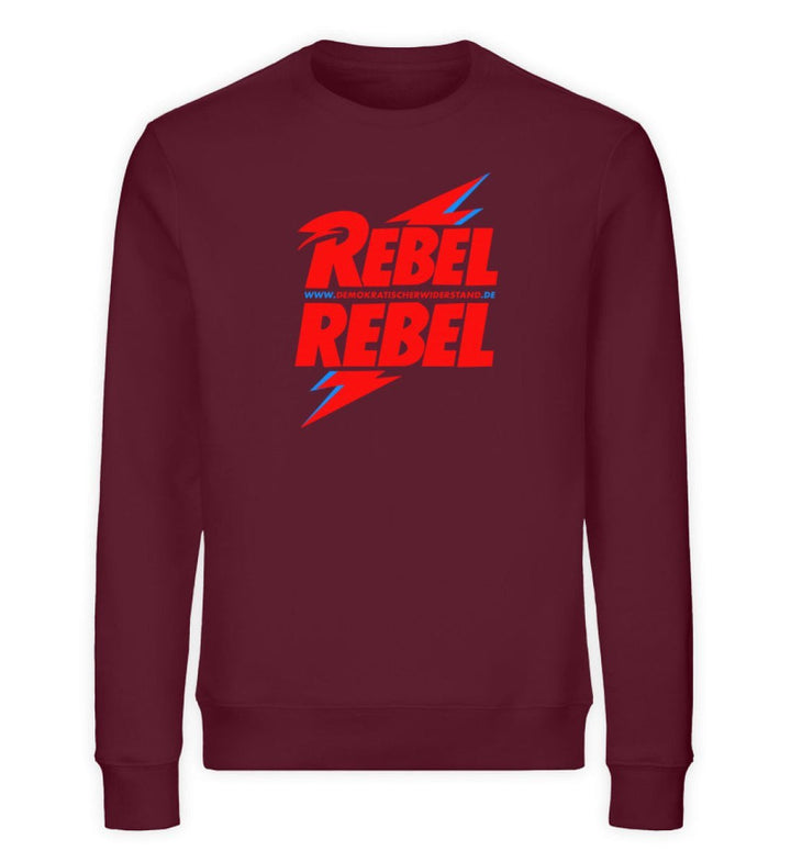 DEMOKR. WIDERSTAND ORGANIC SWEATER MÄDELS • REBEL REBEL - DUNKEL-HARLEKINSHOP