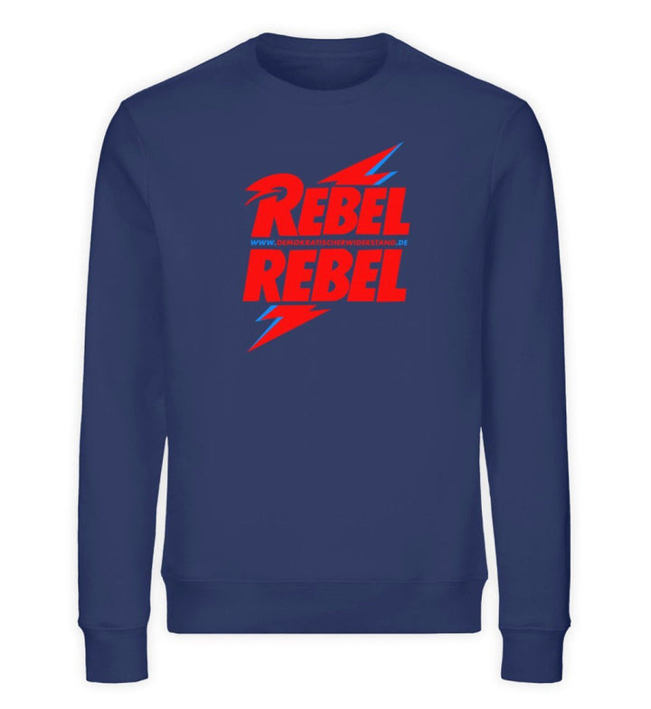 DEMOKR. WIDERSTAND ORGANIC SWEATER MÄDELS • REBEL REBEL - DUNKEL-HARLEKINSHOP
