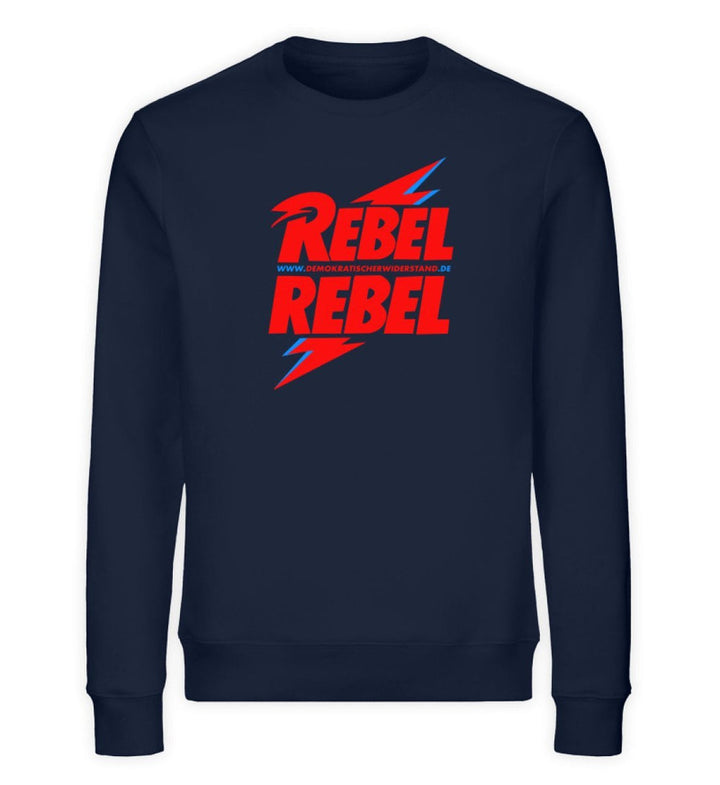 DEMOKR. WIDERSTAND ORGANIC SWEATER MÄDELS • REBEL REBEL - DUNKEL-HARLEKINSHOP
