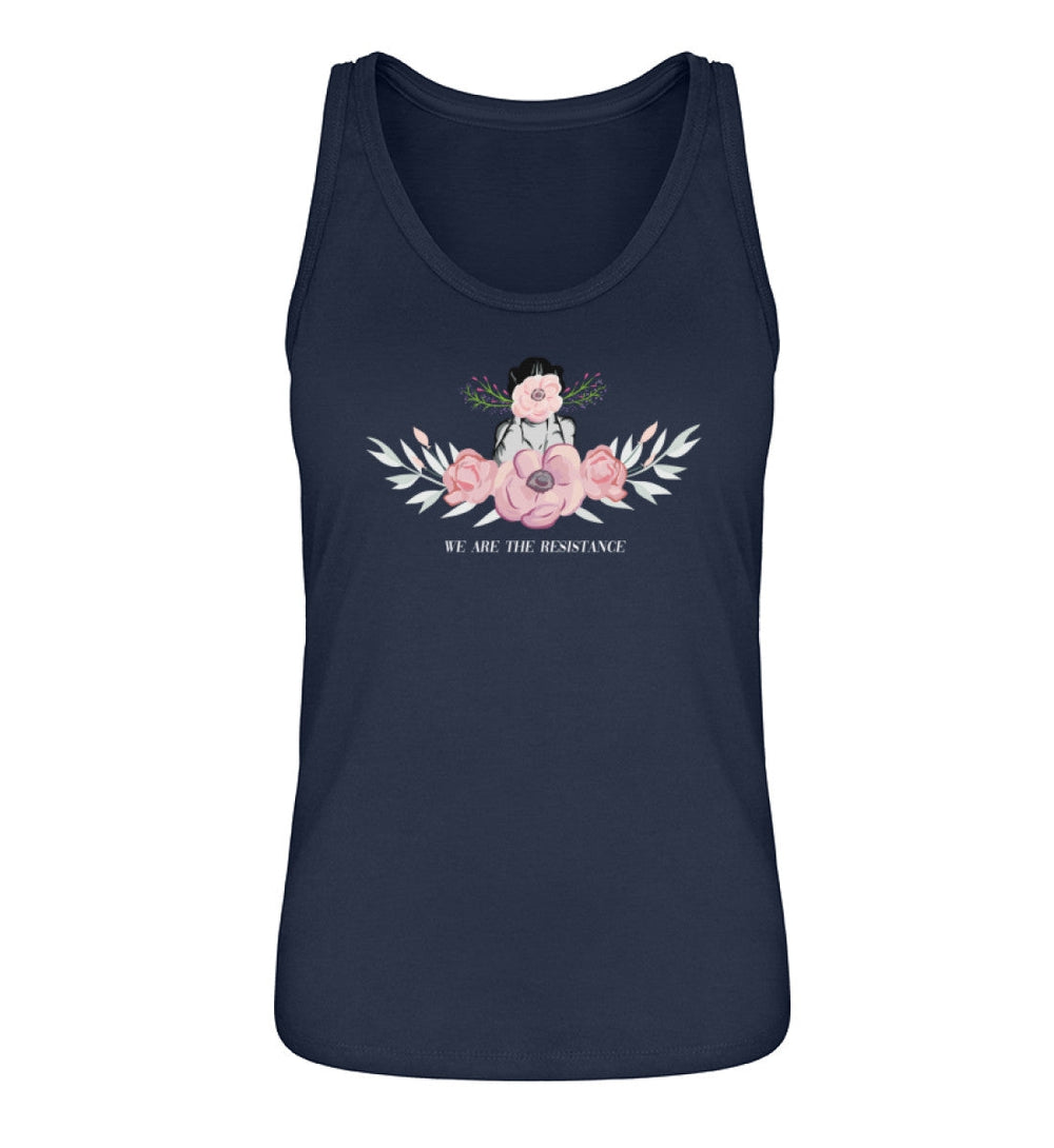 DEMOKR. WIDERSTAND ORGANIC TANK TOP MÄDELS • FLOWER RESISTANCE-HARLEKINSHOP