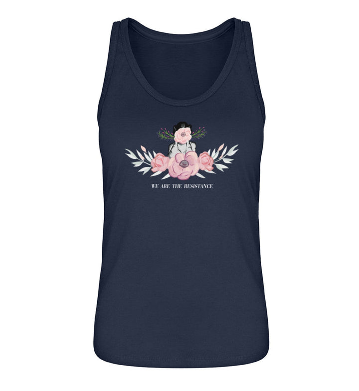 DEMOKR. WIDERSTAND ORGANIC TANK TOP MÄDELS • FLOWER RESISTANCE-HARLEKINSHOP