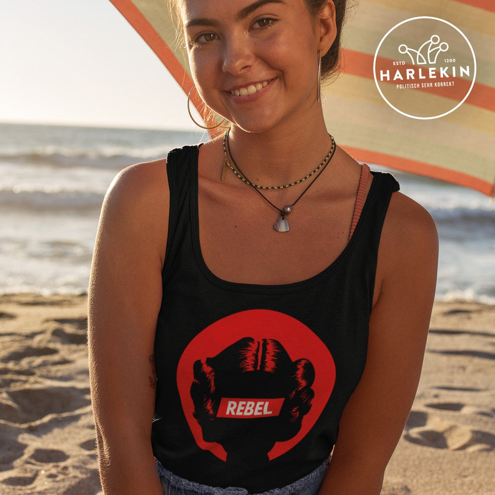 DEMOKR. WIDERSTAND ORGANIC TANK TOP MÄDELS • REBEL GIRL-HARLEKINSHOP