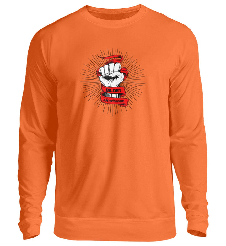 DEMOKR. WIDERSTAND SWEATER MÄDELS • BILDET ANTIKÖRPER! - HELL-HARLEKINSHOP