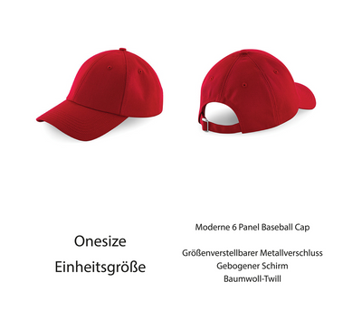 DEZENTE REBELLEN BASEBALL CAP • LEIDER NUR GESUND // EDLER STICK-HARLEKINSHOP