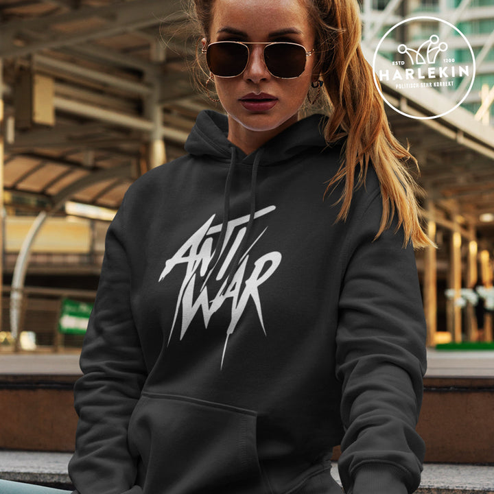 DEZENTE REBELLEN HOODIE MÄDELS • ANTIWAR-HARLEKINSHOP