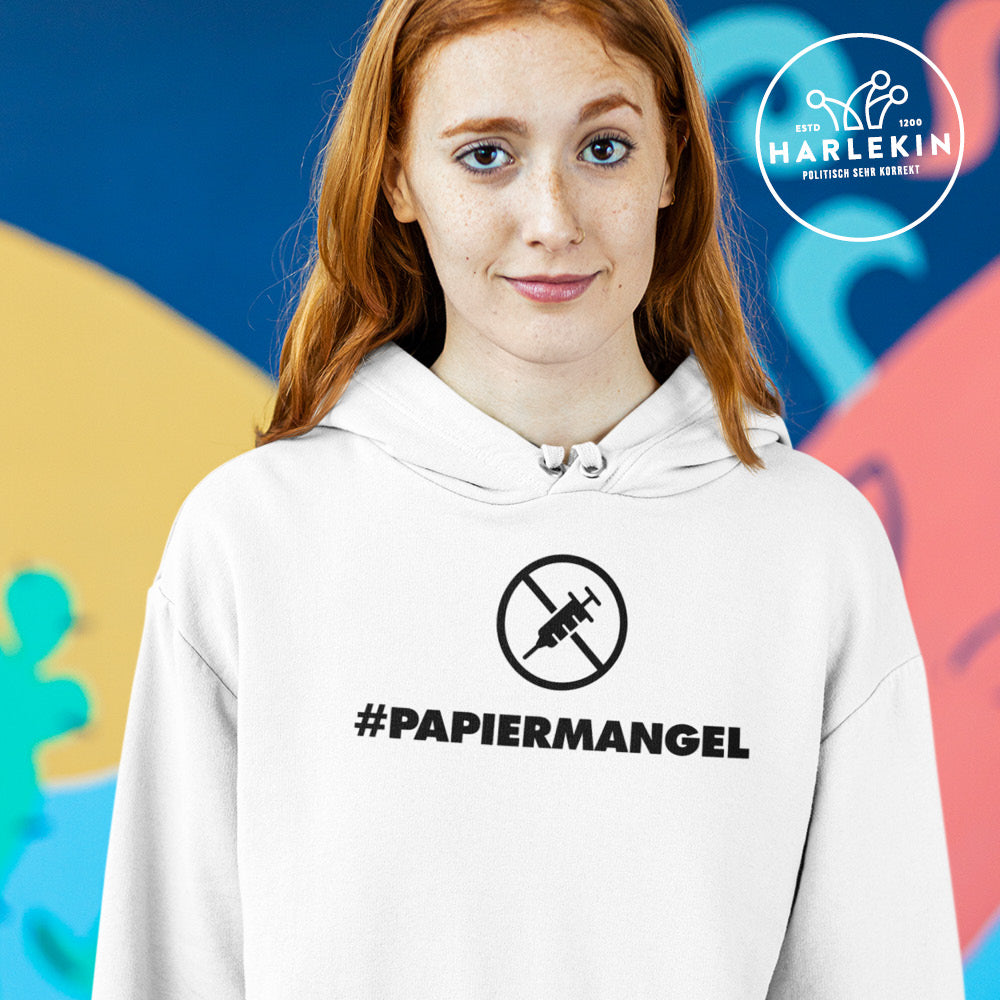 DEZENTE REBELLEN HOODIE MÄDELS • PAPIERMANGEL - HELL-HARLEKINSHOP