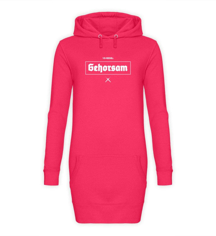 DEZENTE REBELLEN HOODIEKLEID MÄDELS • 1G-REGEL: GEHORSAM!-HARLEKINSHOP