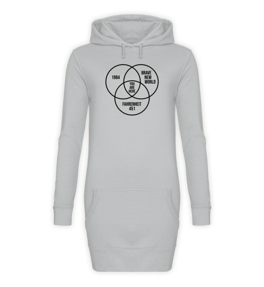 DEZENTE REBELLEN HOODIEKLEID MÄDELS • DYSTOPIE - HELL-HARLEKINSHOP