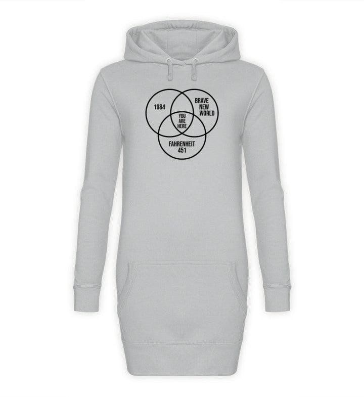 DEZENTE REBELLEN HOODIEKLEID MÄDELS • DYSTOPIE - HELL-HARLEKINSHOP