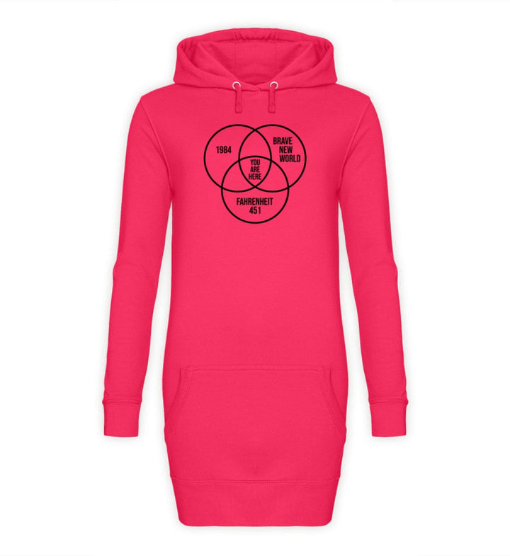 DEZENTE REBELLEN HOODIEKLEID MÄDELS • DYSTOPIE - HELL-HARLEKINSHOP