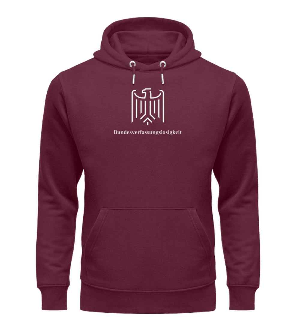 DEZENTE REBELLEN ORGANIC HOODIE MÄDELS • BUNDESVERFASSUNGSLOSIGKEIT-HARLEKINSHOP