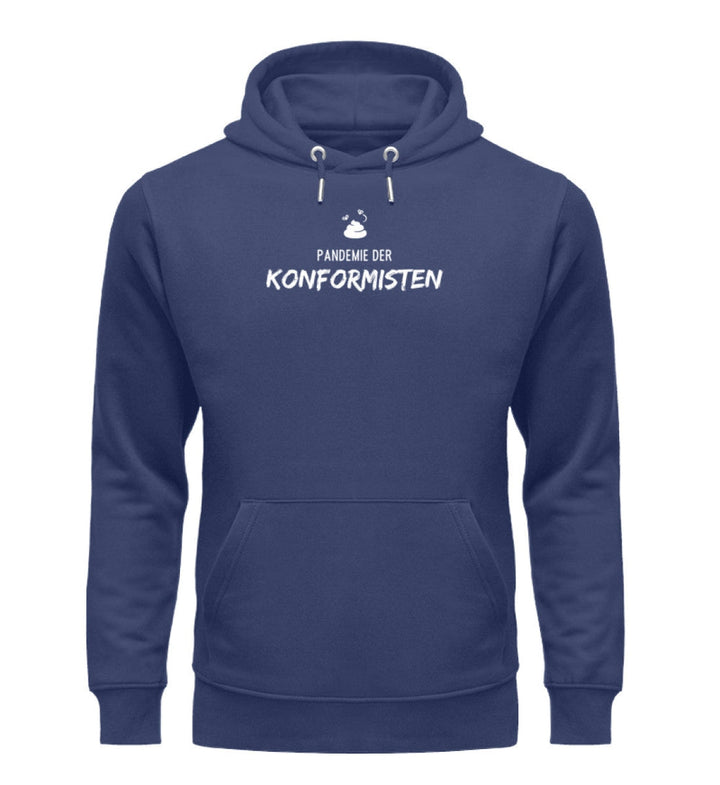 DEZENTE REBELLEN ORGANIC HOODIE MÄDELS • PANDEMIE DER KONFORMISTEN-HARLEKINSHOP