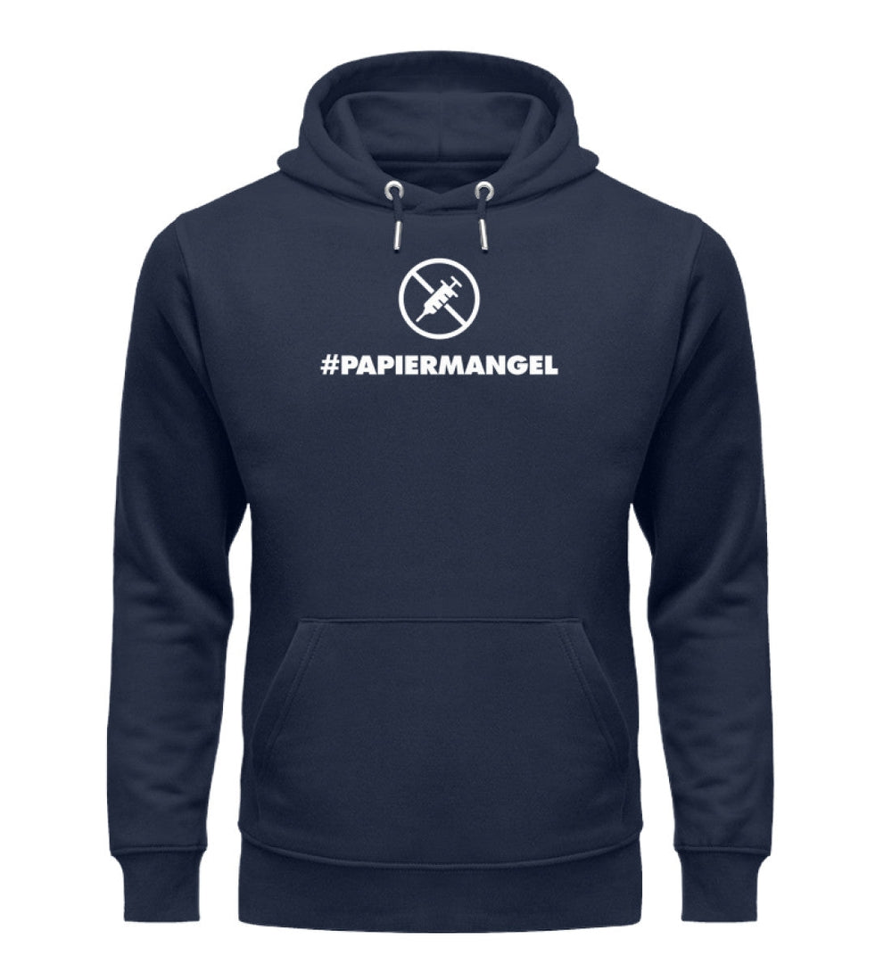 DEZENTE REBELLEN ORGANIC HOODIE MÄDELS • PAPIERMANGEL - DUNKEL-HARLEKINSHOP