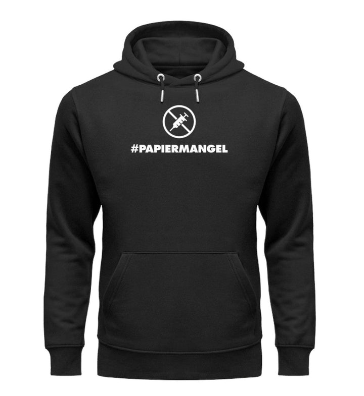 DEZENTE REBELLEN ORGANIC HOODIE MÄDELS • PAPIERMANGEL - DUNKEL-HARLEKINSHOP