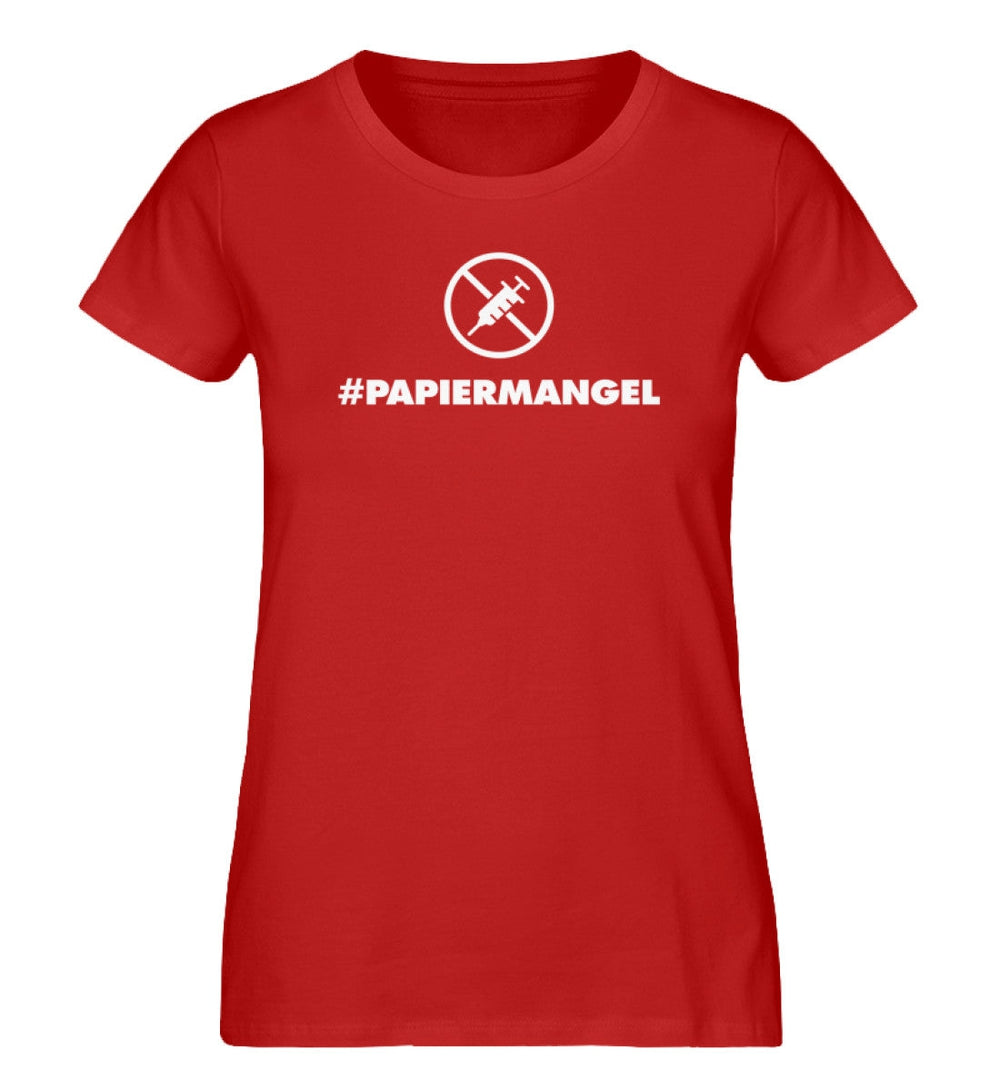 DEZENTE REBELLEN ORGANIC SHIRT MÄDELS • PAPIERMANGEL - DUNKEL-HARLEKINSHOP