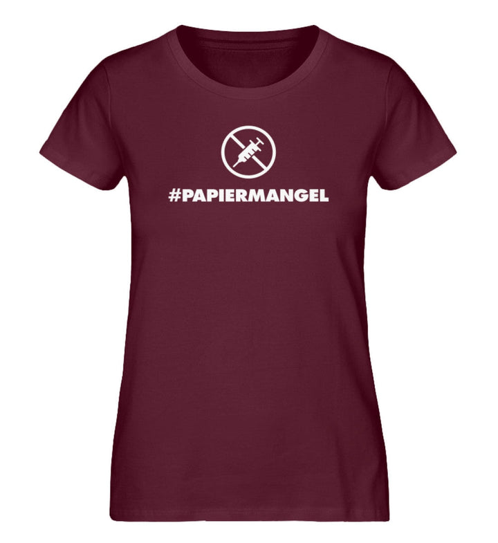 DEZENTE REBELLEN ORGANIC SHIRT MÄDELS • PAPIERMANGEL - DUNKEL-HARLEKINSHOP