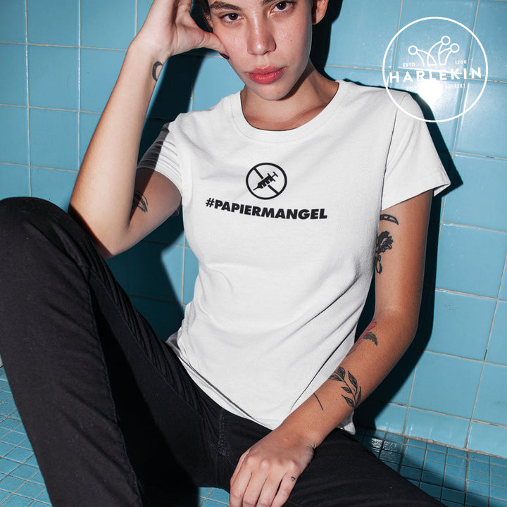 DEZENTE REBELLEN ORGANIC SHIRT MÄDELS • PAPIERMANGEL - HELL-HARLEKINSHOP