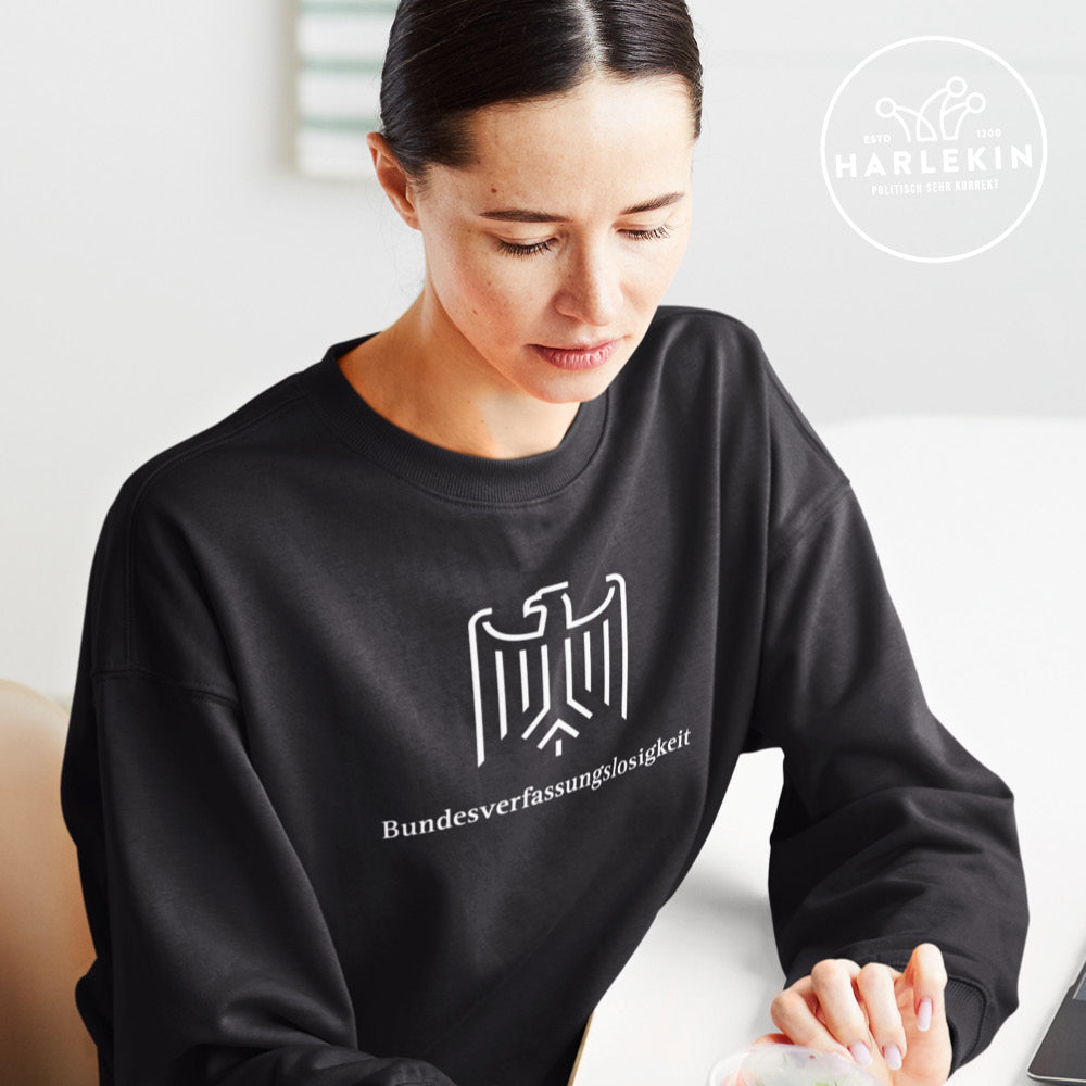 DEZENTE REBELLEN ORGANIC SWEATER MÄDELS • BUNDESVERFASSUNGSLOSIGKEIT-HARLEKINSHOP