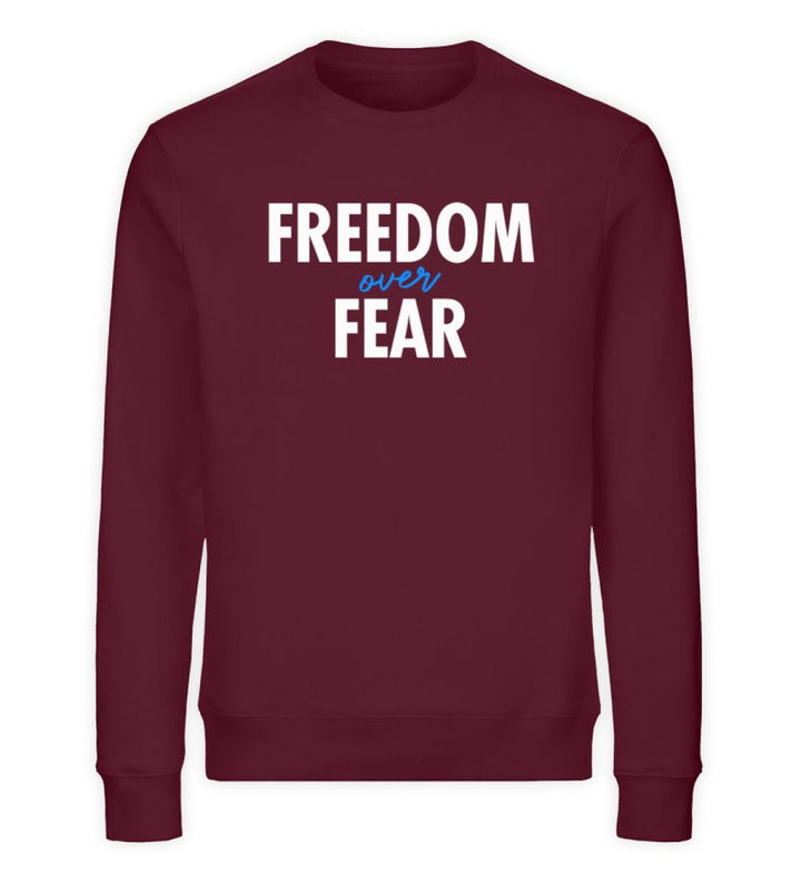 DEZENTE REBELLEN ORGANIC SWEATER MÄDELS • FREEDOM OVER FEAR-HARLEKINSHOP