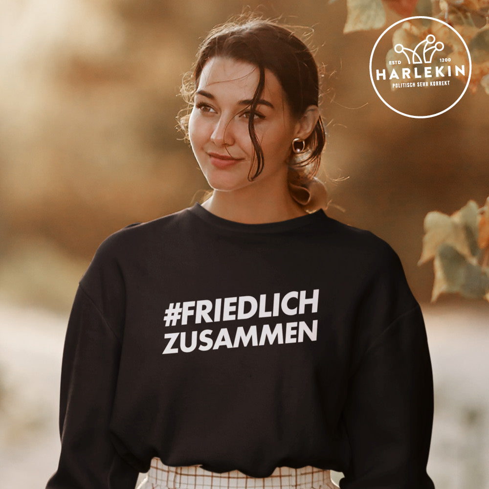 DEZENTE REBELLEN ORGANIC SWEATER MÄDELS • #FRIEDLICHZUSAMMEN-HARLEKINSHOP