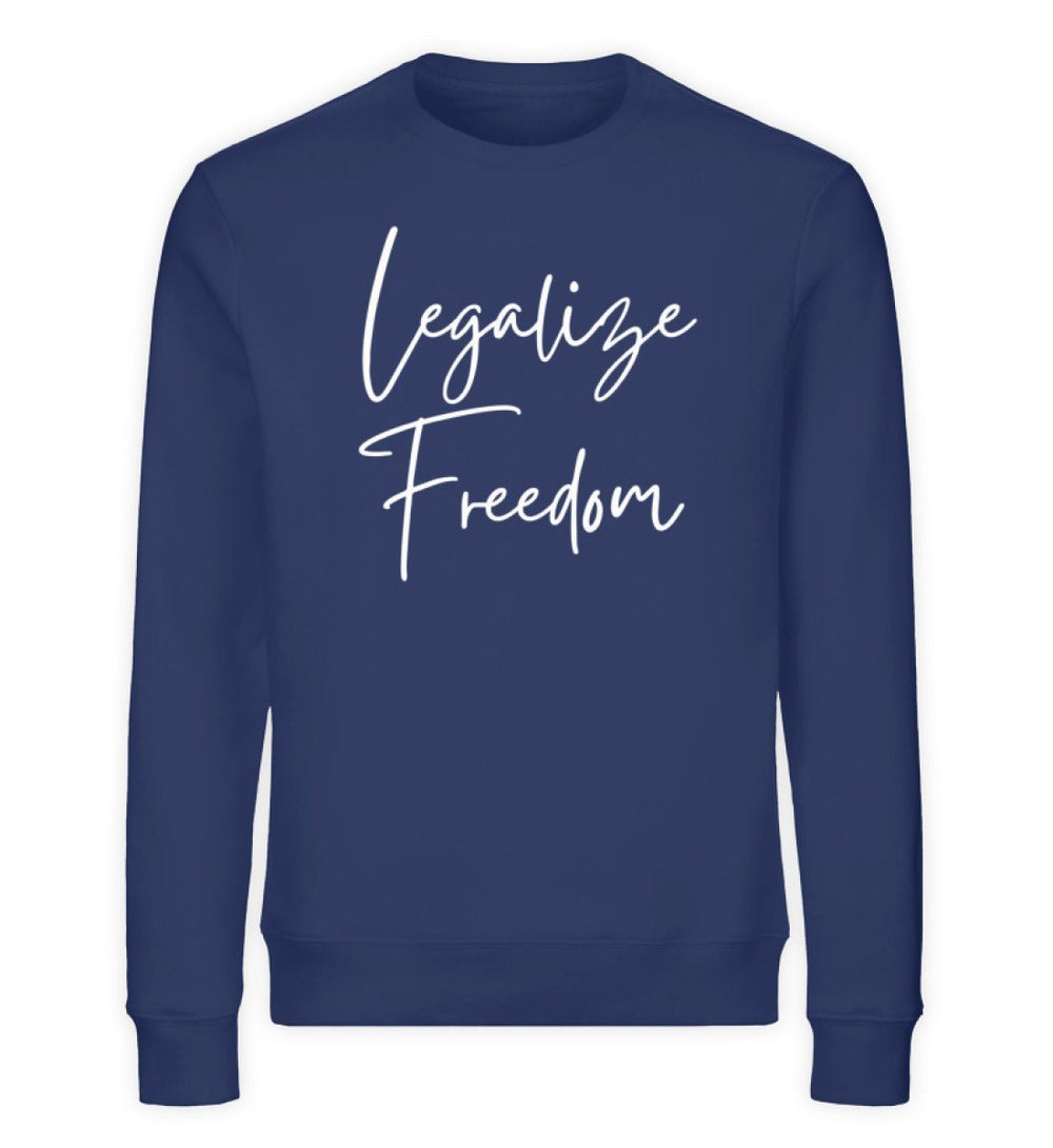 DEZENTE REBELLEN ORGANIC SWEATER MÄDELS • LEGALIZE FREEDOM-HARLEKINSHOP