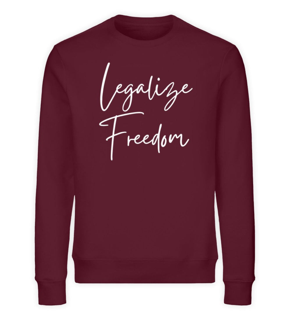 DEZENTE REBELLEN ORGANIC SWEATER MÄDELS • LEGALIZE FREEDOM-HARLEKINSHOP