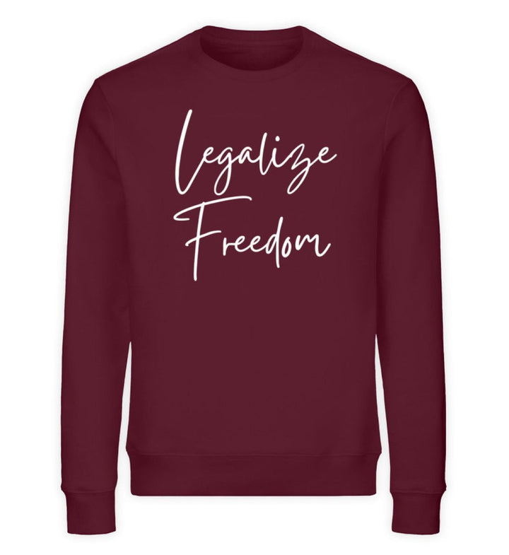 DEZENTE REBELLEN ORGANIC SWEATER MÄDELS • LEGALIZE FREEDOM-HARLEKINSHOP