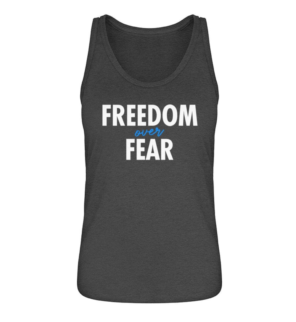 DEZENTE REBELLEN ORGANIC TANK TOP MÄDELS • FREEDOM OVER FEAR-HARLEKINSHOP