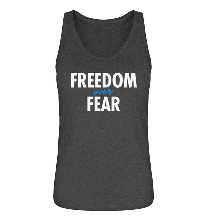 DEZENTE REBELLEN ORGANIC TANK TOP MÄDELS • FREEDOM OVER FEAR-HARLEKINSHOP