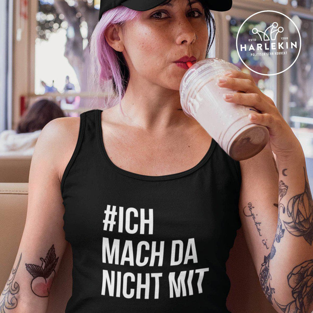 DEZENTE REBELLEN ORGANIC TANK TOP MÄDELS • #ICHMACHDANICHTMIT-HARLEKINSHOP