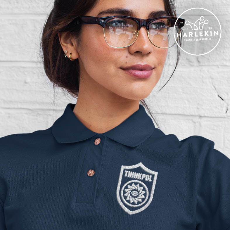 DEZENTE REBELLEN POLOSHIRT MÄDELS / EDLER STICK • THINKPOL-HARLEKINSHOP